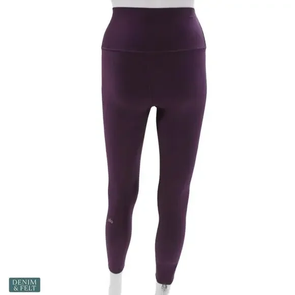 Alo Yoga 7/8 High Waist Airlift Legging Dark Plum Sculpting Compression Studio - Picture 6 of 16